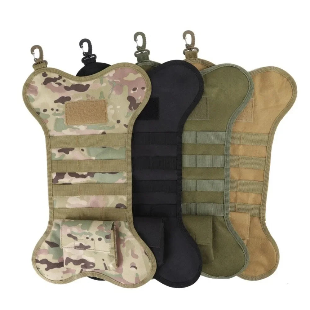 Tactical Christmas Stockings Dog Bone Xmas Stocking Mantel Decoration Hanging Molle Gear Pouch Pet Gift Xmas Hanging Ornament