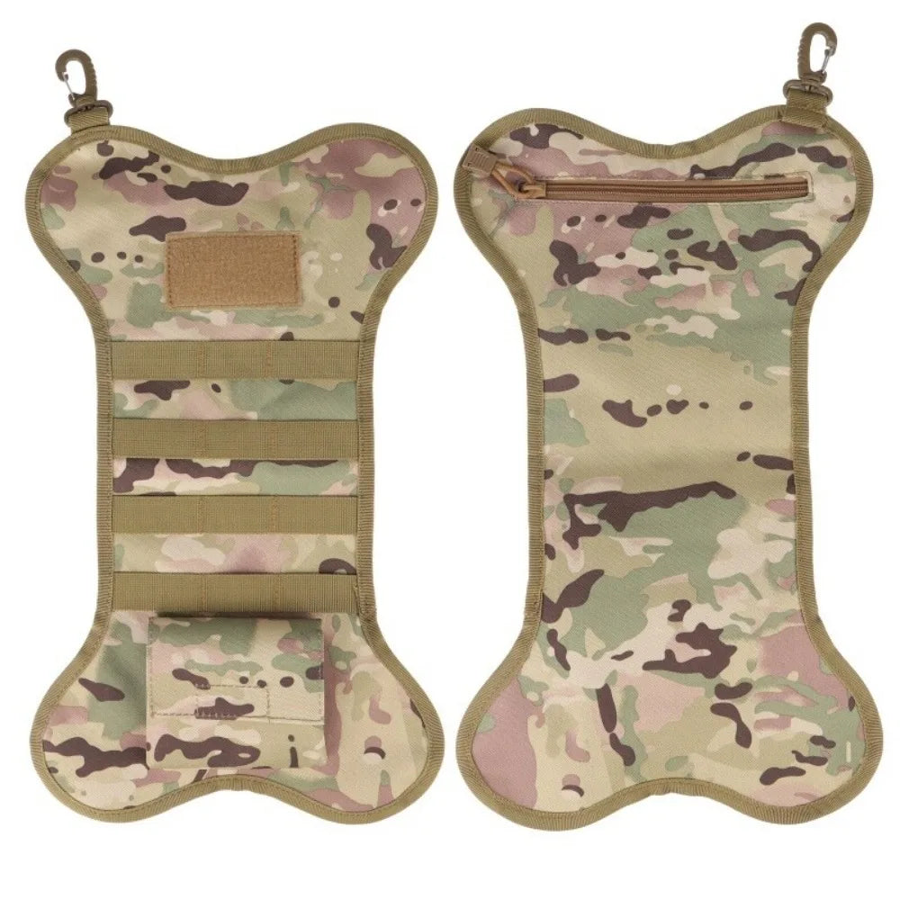 Tactical Christmas Stockings Dog Bone Xmas Stocking Mantel Decoration Hanging Molle Gear Pouch Pet Gift Xmas Hanging Ornament