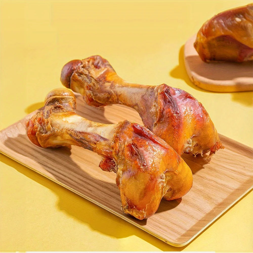 240g/8.46oz (2 Count x120g/4.23oz)6 Inch Beef Dog Bone for Aggressive Chewers, Large and Medium Breed Dog Treat, Natural